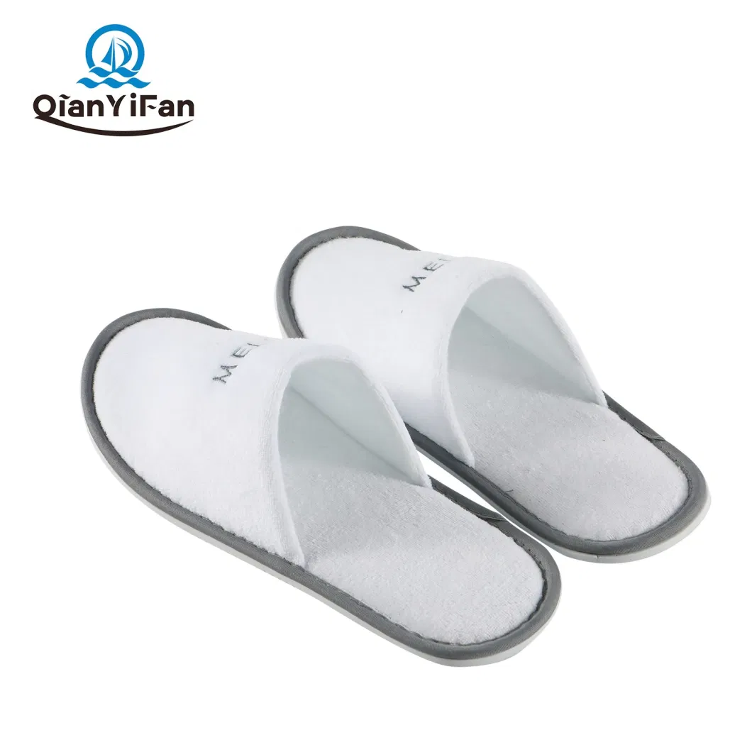 Comfortable and Soft Disposable Coral Velvet Hotel Slippers for Men Women and Children